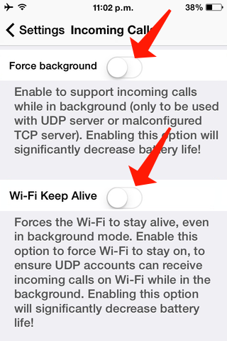 How-to Configure Zoiper for iOS to Receive Calls When in the Background –  ClusterPBX Documentation